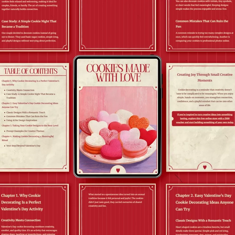 Cookies Made With Love – A Heartfelt Guide to Valentine’s Day Cookie Decorating Ideas, Easy Designs, Creative Traditions & Meaningful Moments