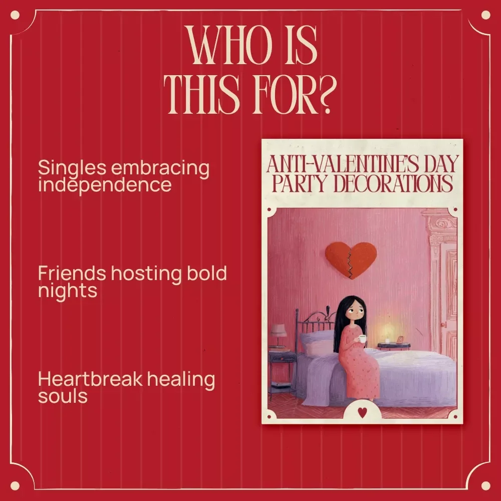 Anti-Valentine’s Day Party Decorations Ebook | Ultimate Guide to anti valentine's day party decorations for Singles, Friends & Bold Parties