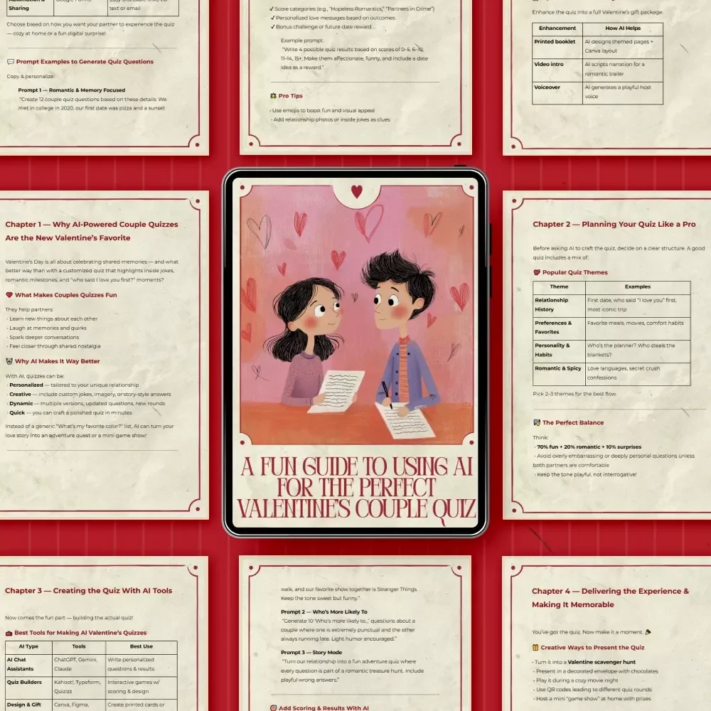 A Fun Guide to Using AI for the Perfect Valentine’s Couple Quiz – AI to Create a Valentine’s Day Couple's Quiz, Romantic Digital Guide