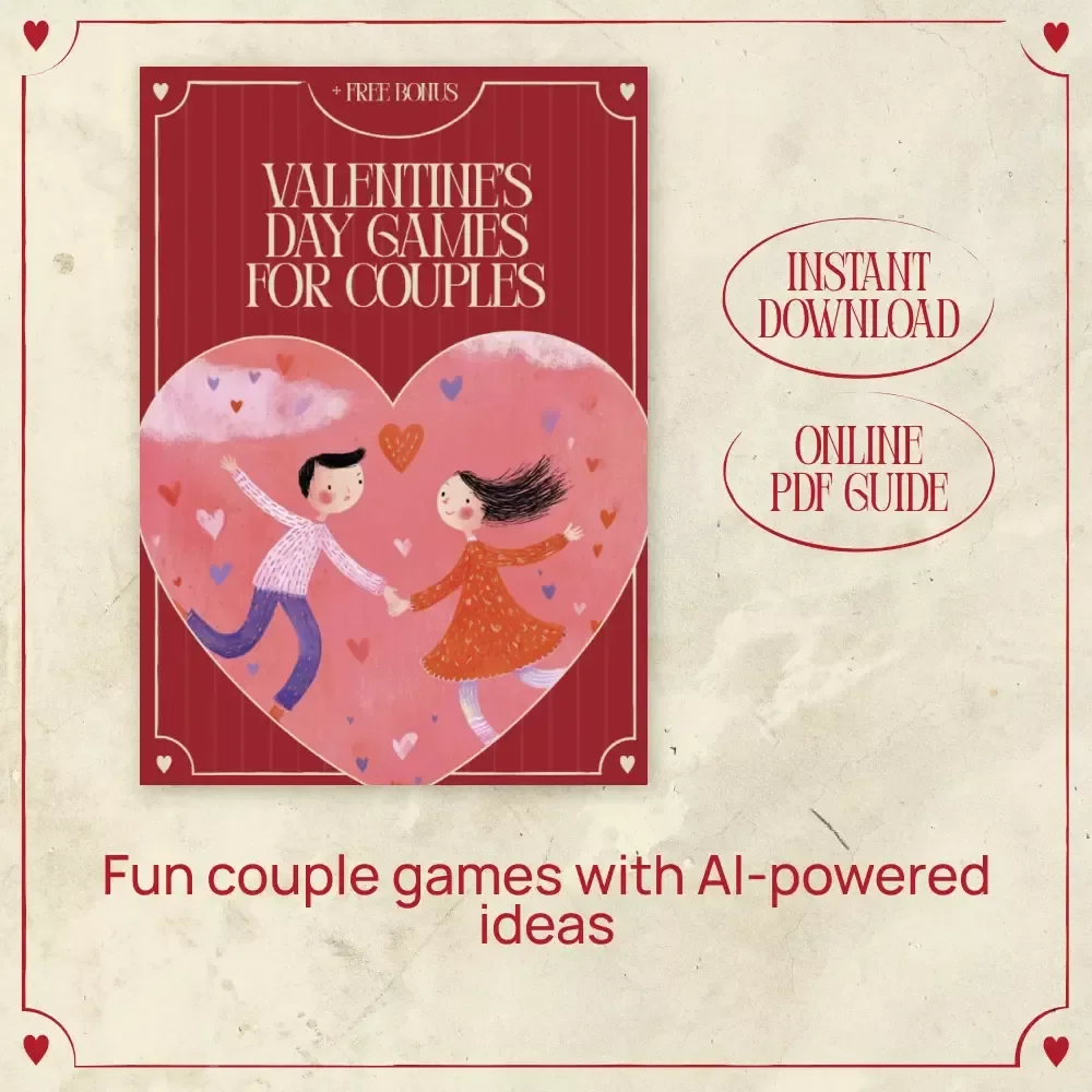 Valentine’s Day Games for Couples – Fun & Romantic Guide for At-Home Date Night | Valentine’s Day Games for Couples Digital Download