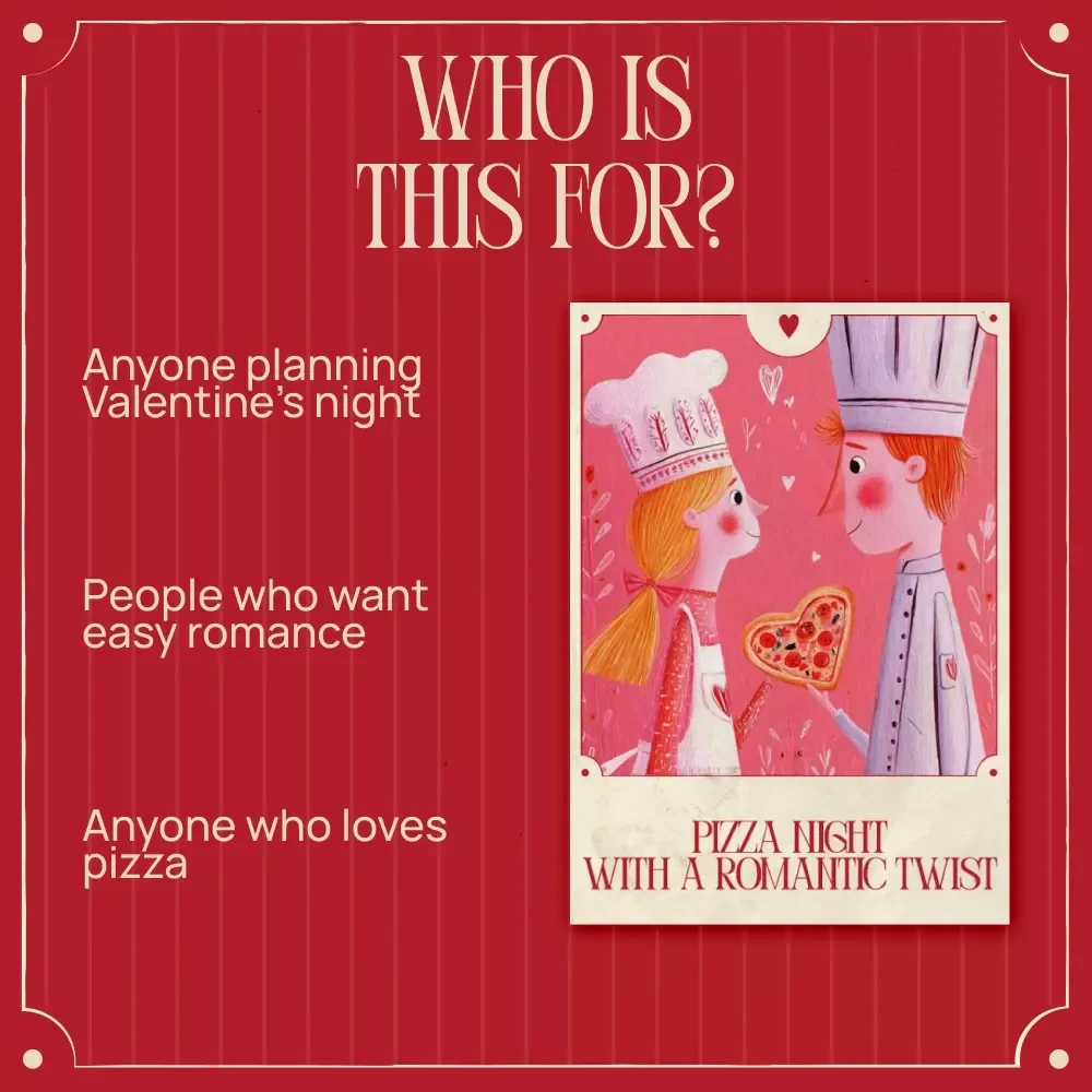 Pizza Night With a Romantic Twist – A Cozy Guide to a Valentine's Day Heart Shaped Pizza Recipe, Easy At-Home Date Night, Love-Filled Pizza Ritual