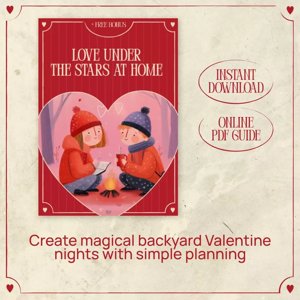 Love Under the Stars at Home – A Romantic Backyard Valentine’s Guide for Cozy At-Home Dates, Stargazing & Valentine’s Day Camping in Your Backyard