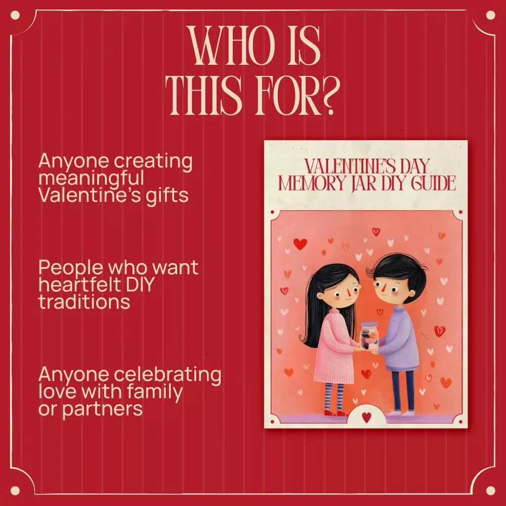 Valentine’s Day Memory Jar DIY Guide | Romantic Keepsake Ebook for Couples & Families