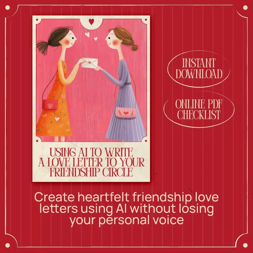 Using AI to Write a Love Letter to Your Friendship Circle Checklist – AI for Writing a Love Letter to Your Friendship Circle, Digital Friendship Guide