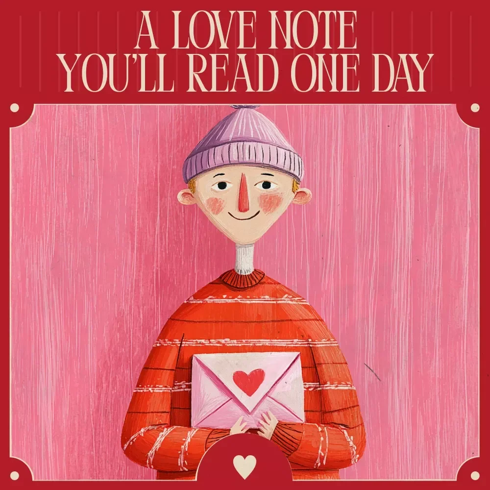A Love Note You’ll Read One Day – A Guided Valentine’s Day Letters to Future Self Reflection Journal & Writing Prompts Download