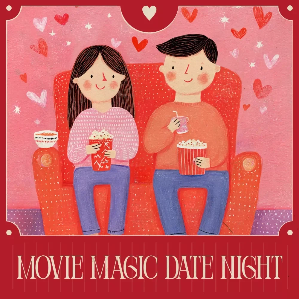 Movie Magic Date Night Checklist | Romantic Movie-Inspired Date Planner | how to plan a date based on your partner's favorite movie