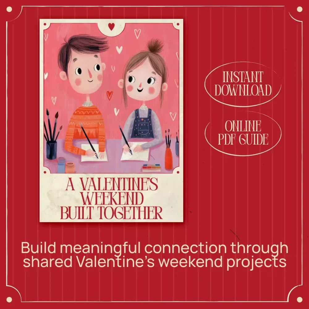 A Valentine’s Weekend Built Together | Couples Weekend Project Guide, Romantic At-Home Activities, Relationship Building eBook, Valentine’s Day Digital Download