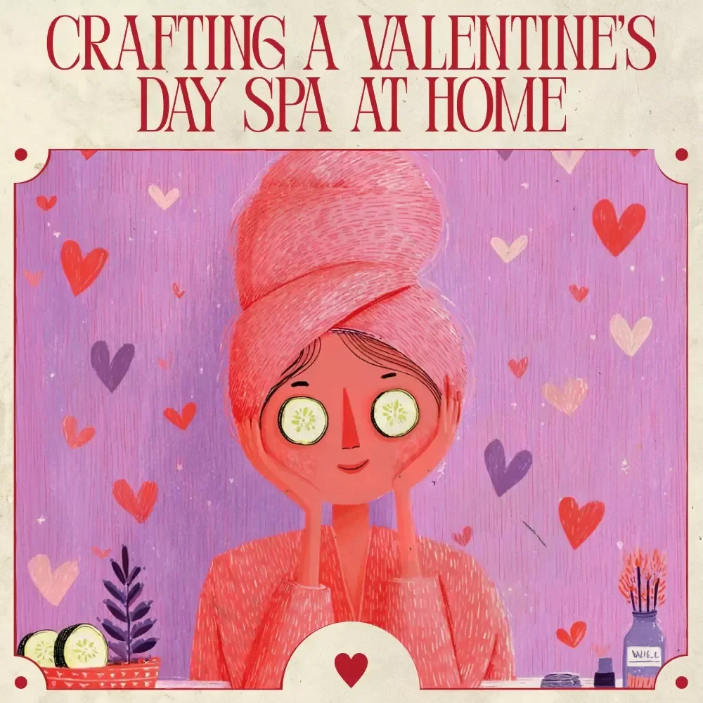 Crafting a Valentine’s Day Spa at Home – Romantic Self-Care Ebook with Valentine’s Day Spa at Home Ideas