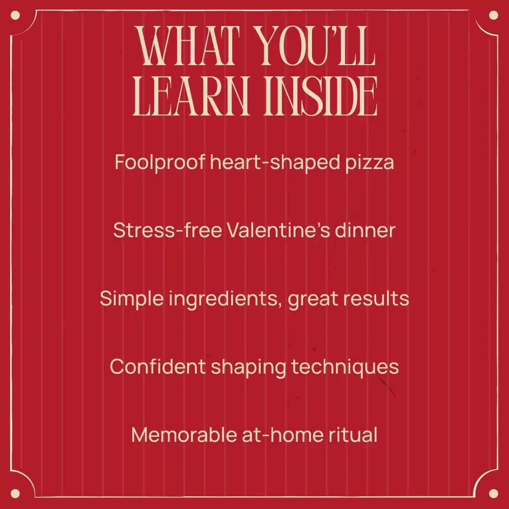 Pizza Night With a Romantic Twist – A Cozy Guide to a Valentine's Day Heart Shaped Pizza Recipe, Easy At-Home Date Night, Love-Filled Pizza Ritual