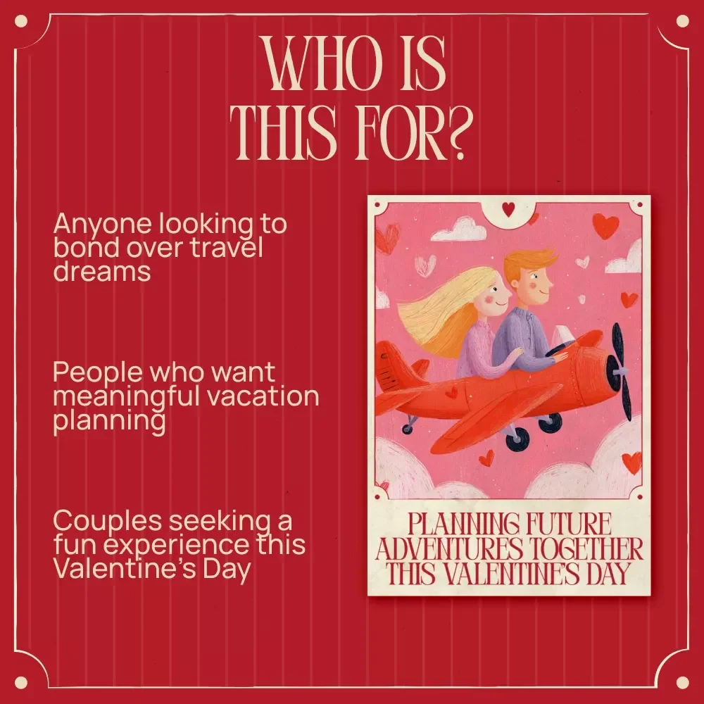 Planning Future Adventures Together This Valentine’s Day | Couples Travel Planning Guide, Romantic Goal-Setting eBook, Relationship Connection Digital Download