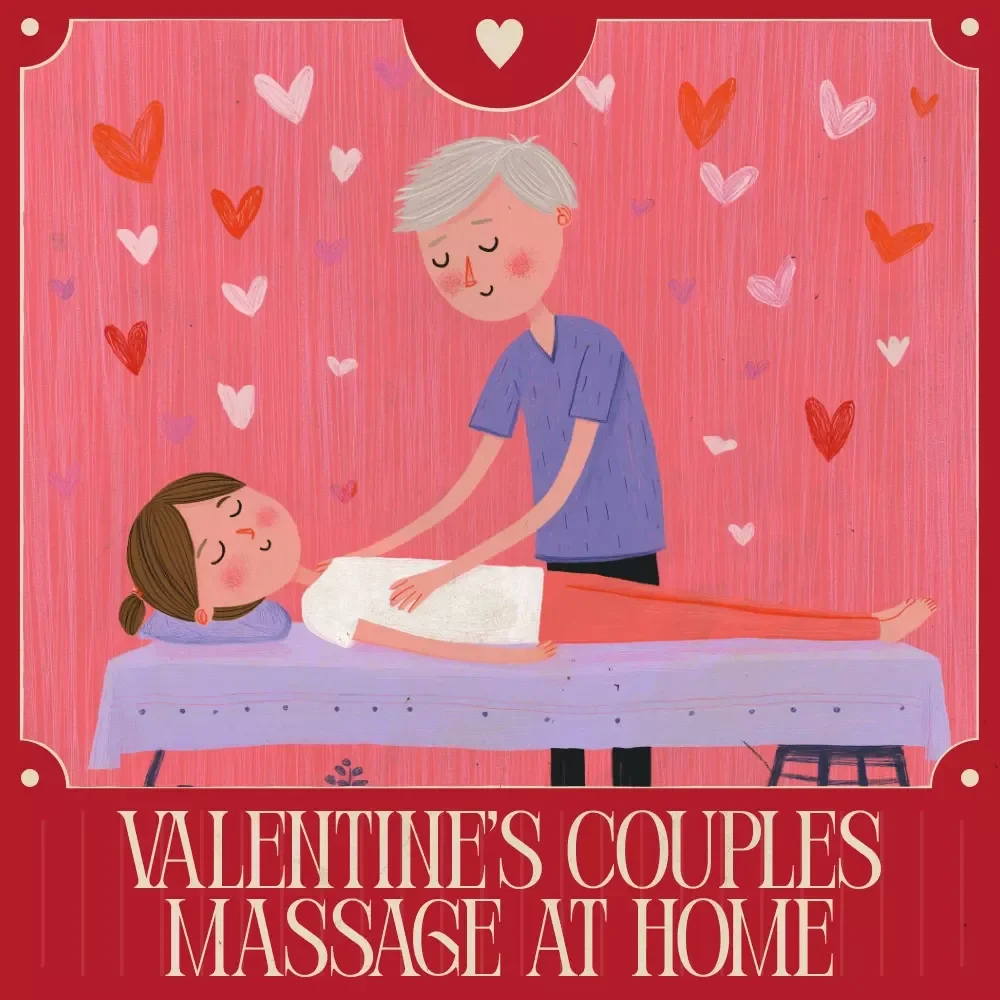 A Calm Valentine’s Couples Massage at Home – Digital Guide for Couples Massage, At-Home Relaxation Ritual, Romantic Valentine’s Day Experience