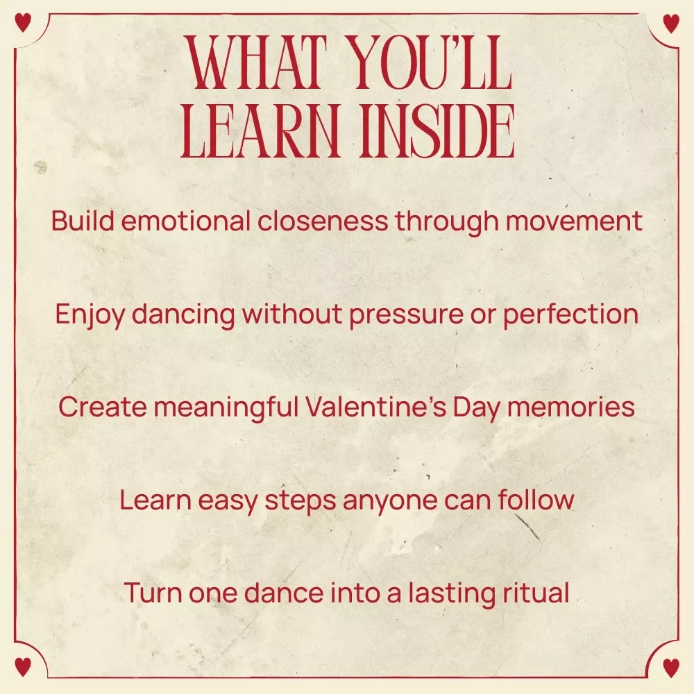 Dance Together at Home This Valentine’s Day – Romantic At-Home Dance Guide for Couples, Digital Download Valentine’s Day Activity, Connection-Building Dance Lesson eBook