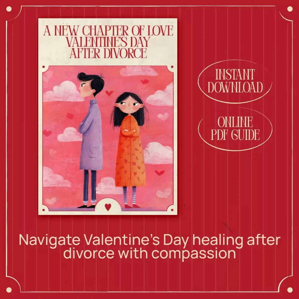 A New Chapter of Love Valentine’s Day After Divorce | Healing Guide for valentine's day after a divorce | Self-Care, Reflection & Fresh Beginnings eBook