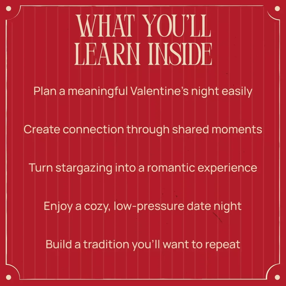 Romantic Stargazing Date Night Guide for Couples | Cozy Valentine’s Day Digital Download