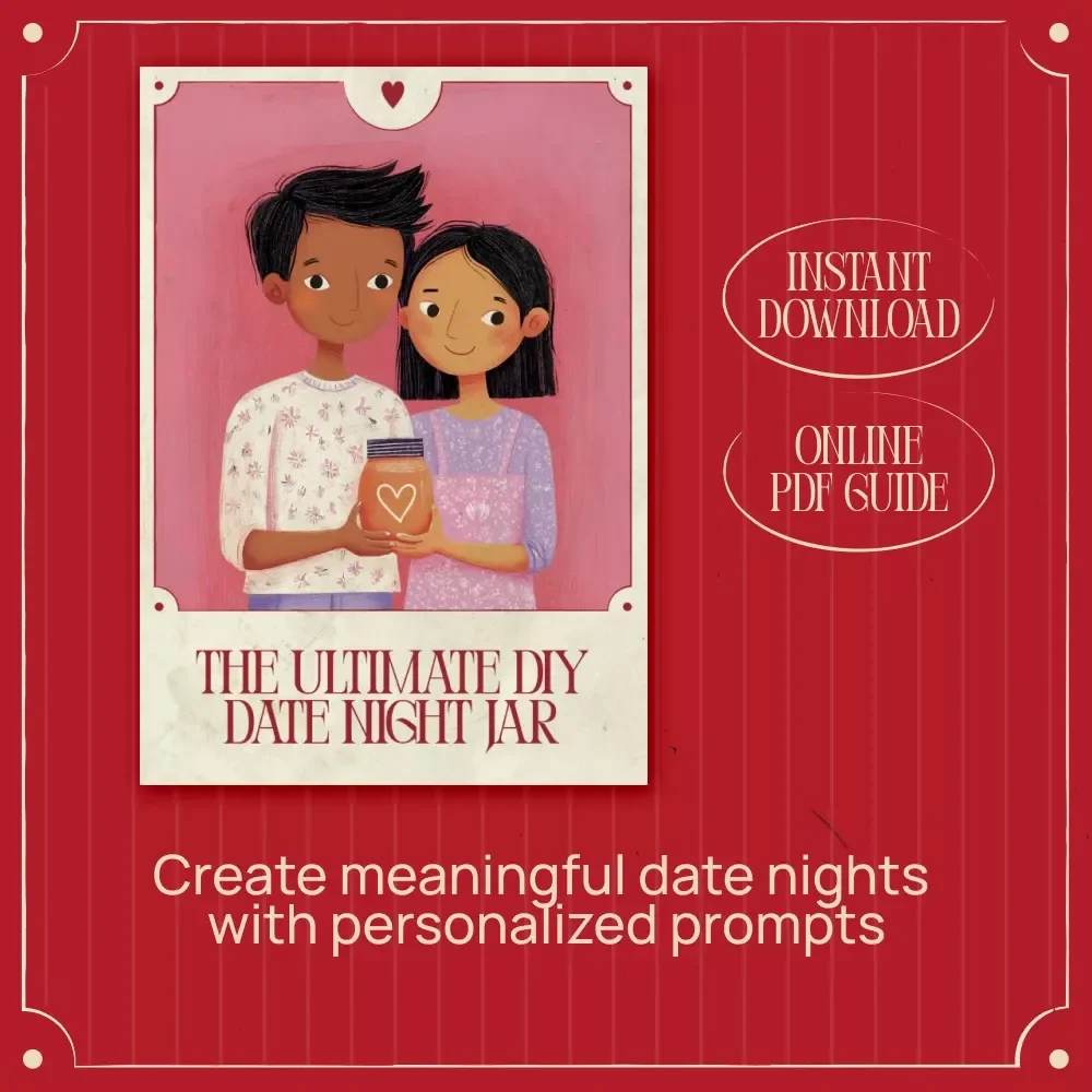 The Ultimate DIY Date Night Jar | Fun & Romantic Date Night Jar DIY with Fun Prompts | Printable Relationship eBook