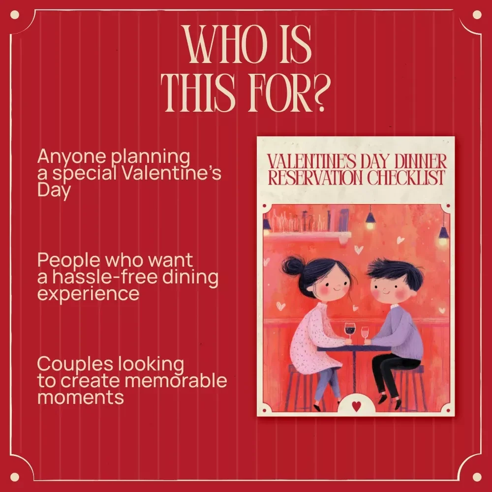 Valentine’s Day Dinner Reservation Checklist – Essential Tips for Perfect Planning