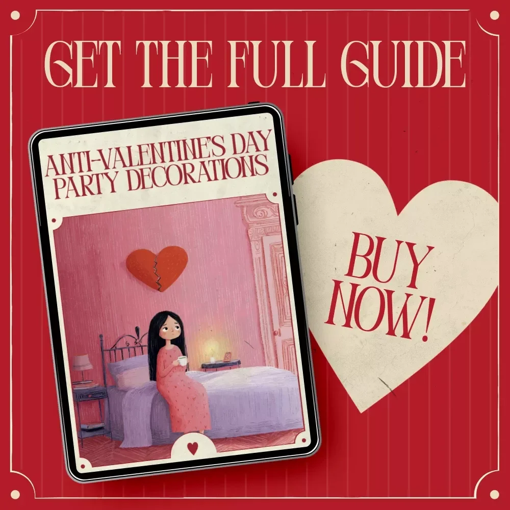 Anti-Valentine’s Day Party Decorations Ebook | Ultimate Guide to anti valentine's day party decorations for Singles, Friends & Bold Parties