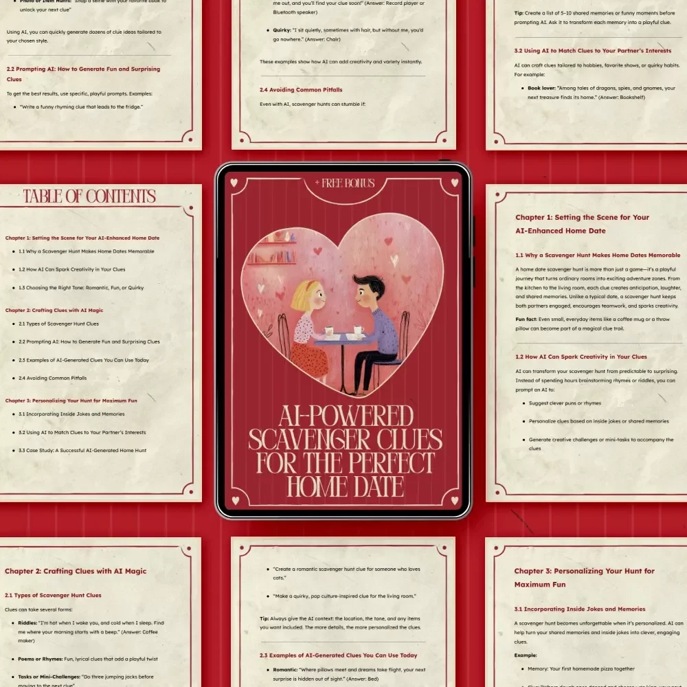 AI-Powered Scavenger Clues for the Perfect Home Date – A Romantic & Fun Guide with ai generated scavenger hunt clues for a home date