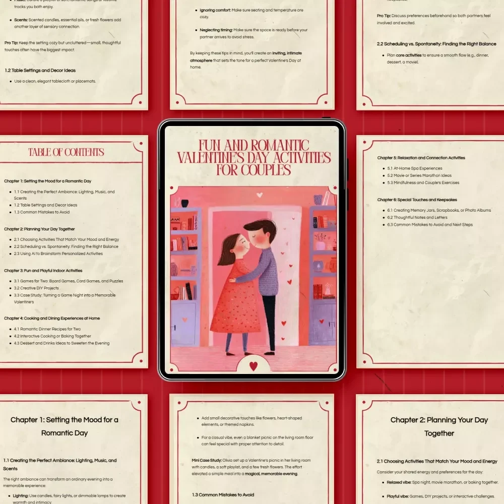 Fun and Romantic Valentine’s Day Activities for Couples: The Ultimate Guide to Valentine’s Day Activities for Couples at Home