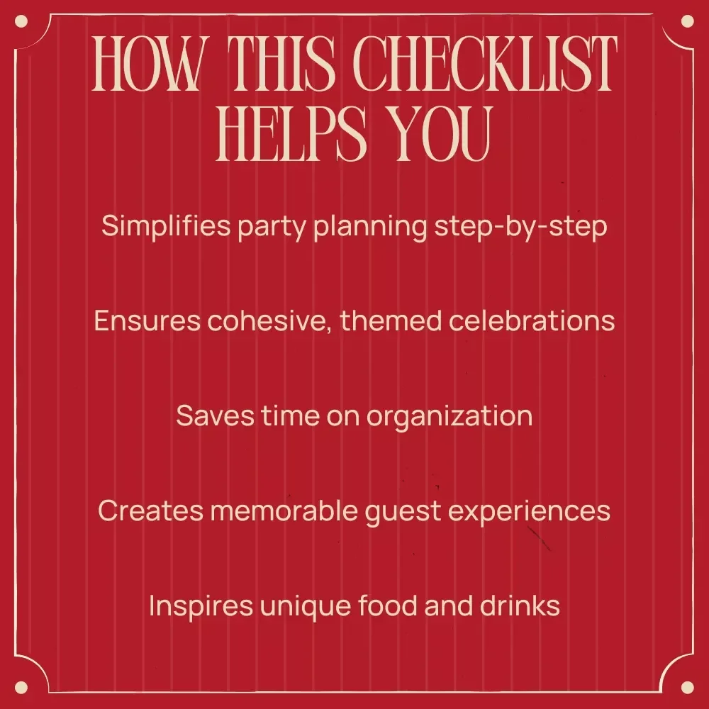 A Valentine’s Day Party Checklist – Digital Download Guide, eBook & Printable Planner for Romantic Dinners, Friends-Only Gatherings, Cozy Movie Nights & Singles Mixers