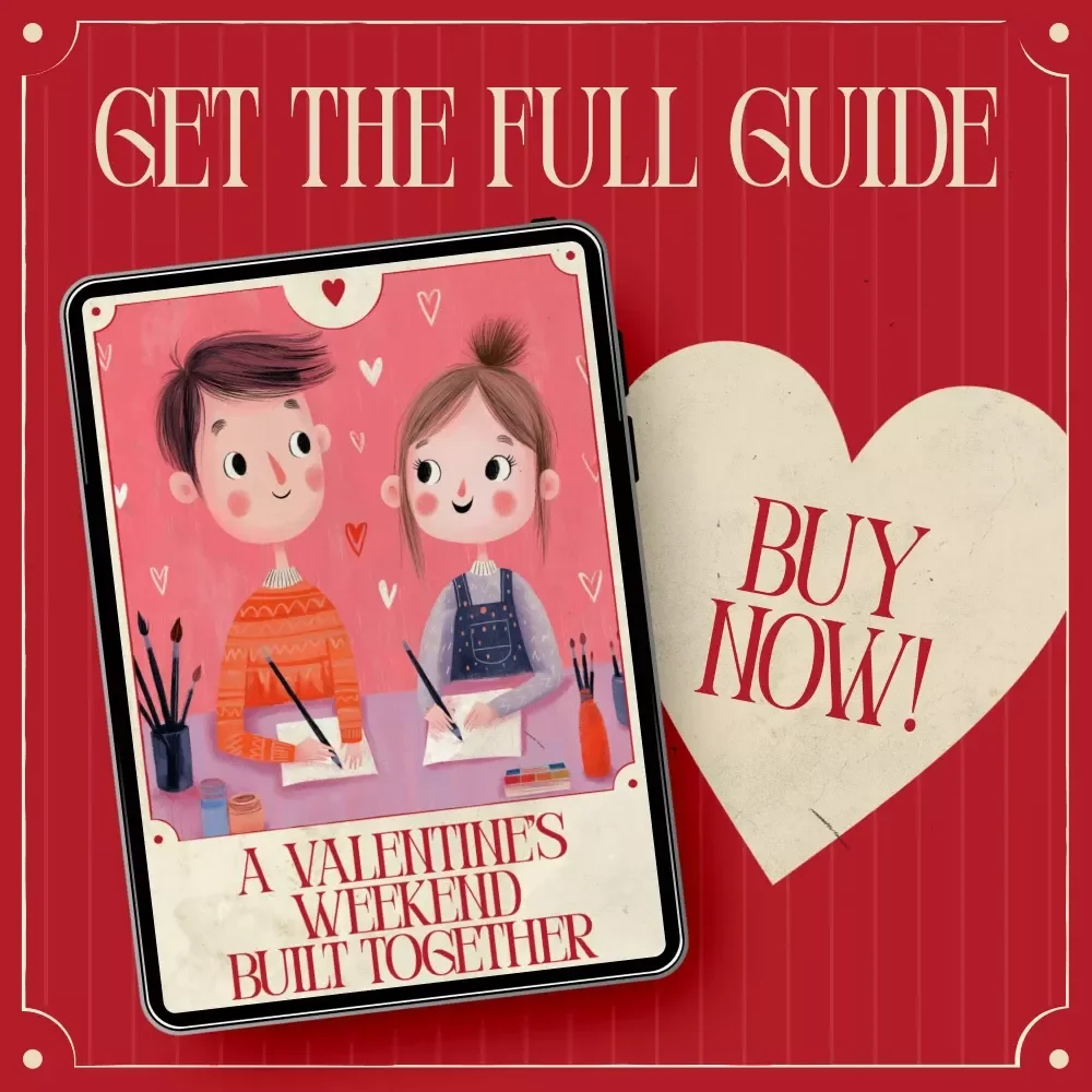 A Valentine’s Weekend Built Together | Couples Weekend Project Guide, Romantic At-Home Activities, Relationship Building eBook, Valentine’s Day Digital Download