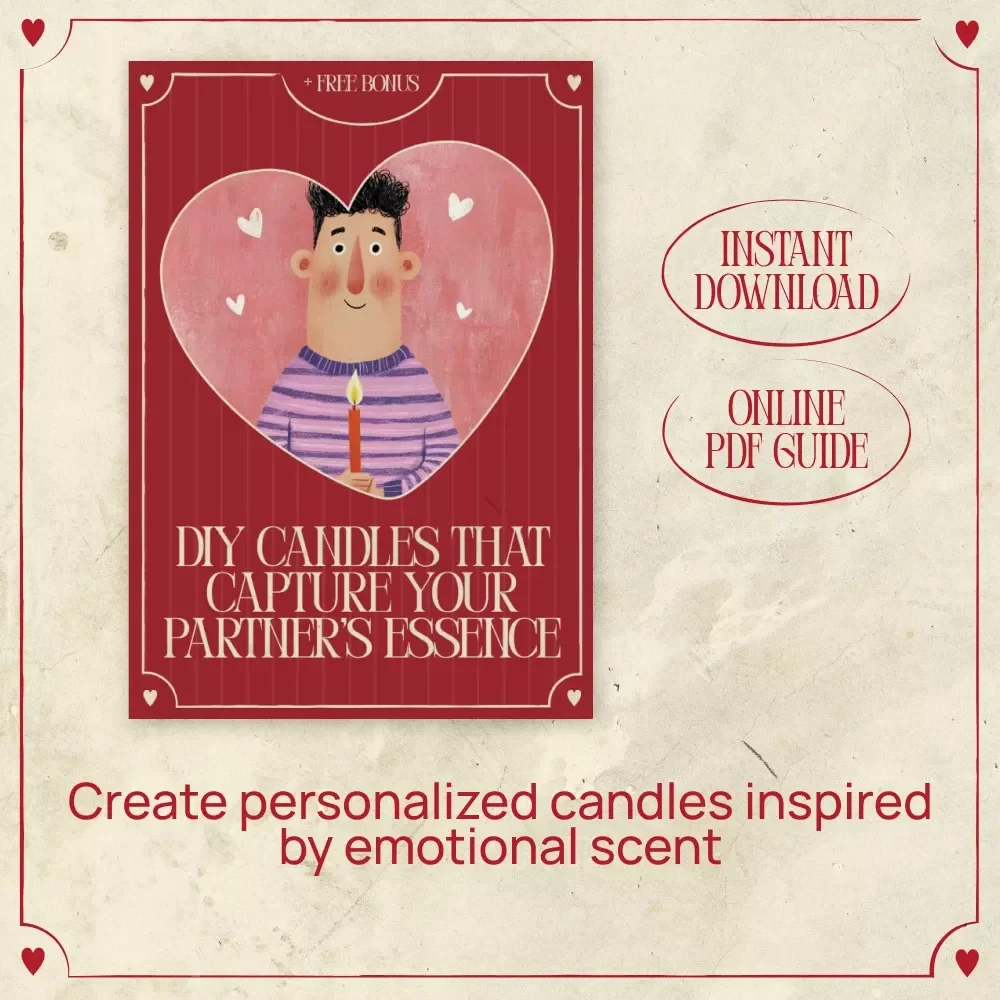 DIY Candles That Capture Your Partner’s Essence | Romantic DIY Candle Ebook | diy candle with scents that remind you of your partner gift Guide