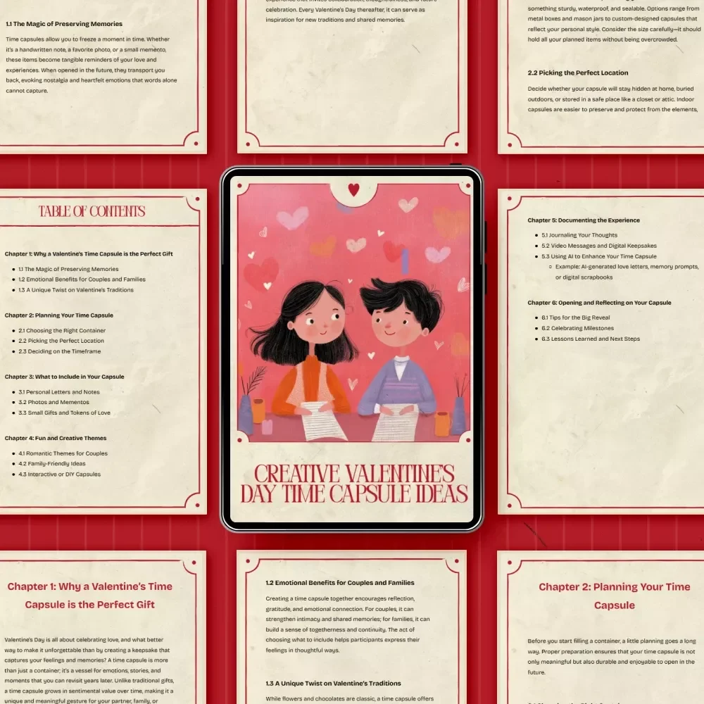 Creative Valentine’s Day Time Capsule Ideas - Perfect eBook for Unique Valentine’s Gifts and Memories