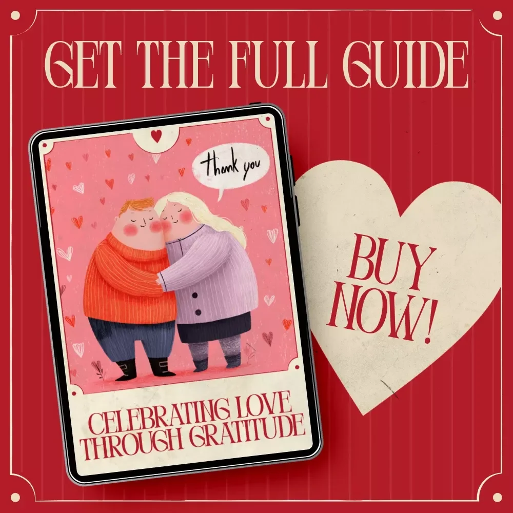 Celebrating Love Through Gratitude – Valentine’s Day Relationship Guide, Gratitude Practice eBook, Couples Reflection Checklist, Appreciation & Connection Digital Download