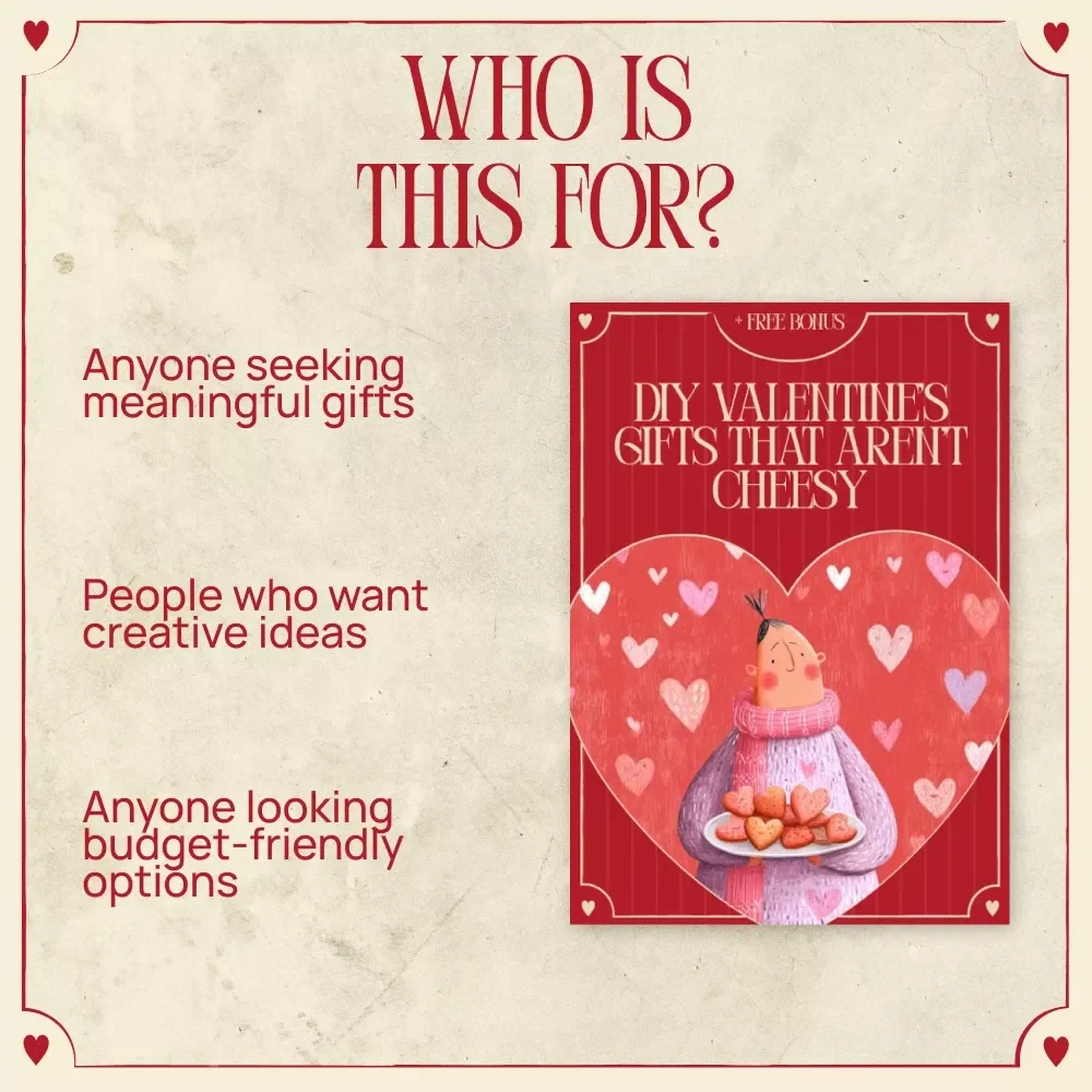 DIY Valentine’s Gifts That Aren’t Cheesy – Thoughtful Handmade Ideas eBook | diy valentine's gifts that aren't cheesy Guide