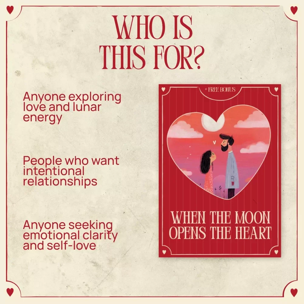 When the Moon Opens the Heart: Valentine’s Day Full Moon Ritual for Love Ebook, Guided Moon Ritual, Self-Love & Relationship Manifestation Guide