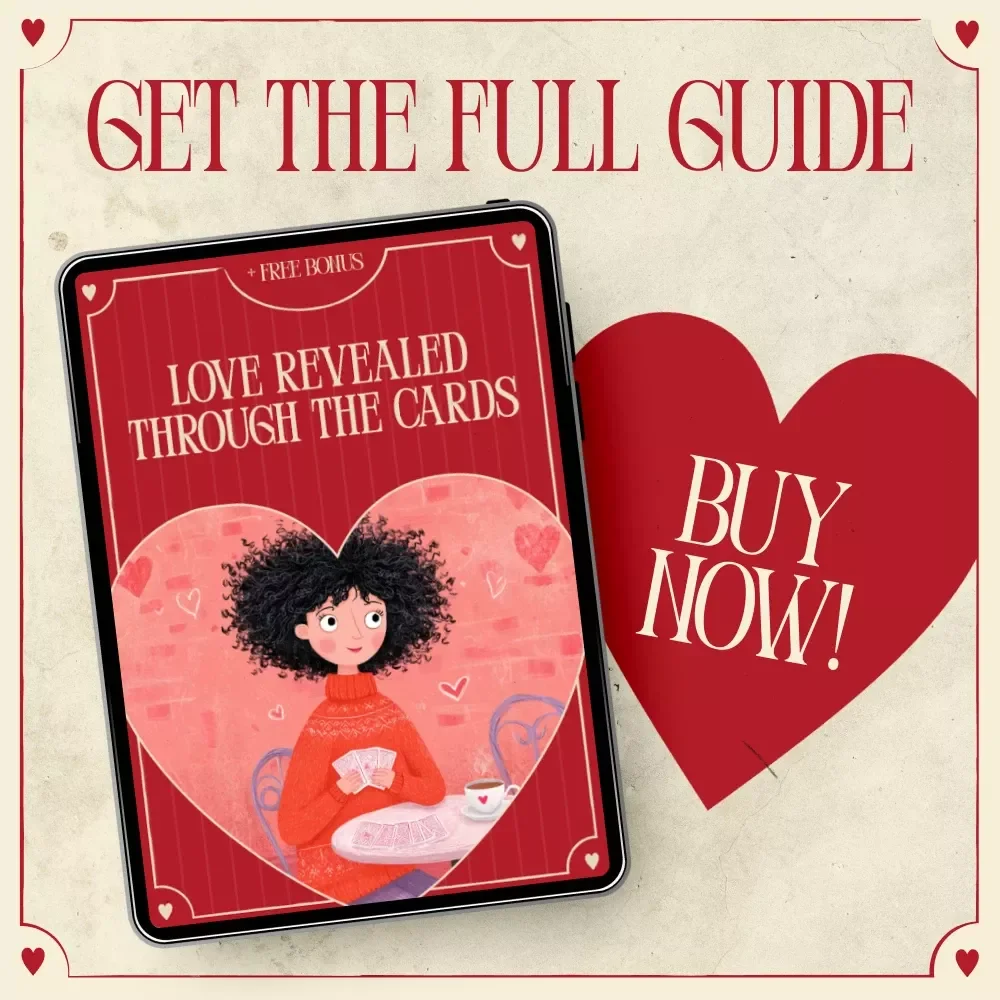 Love Revealed Through the Cards: Valentine’s Day Tarot Guide for Relationships, New Love & Healing – Digital Ebook Download