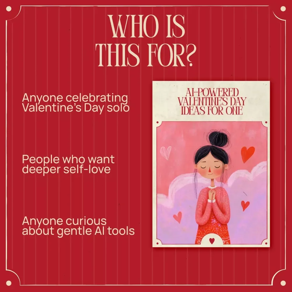 AI-Powered Valentine’s Day Ideas for One – Self Love Valentine’s Day Ideas with AI | Digital Ebook for Solo Celebration, Mindful Rituals & Personalized Self-Care