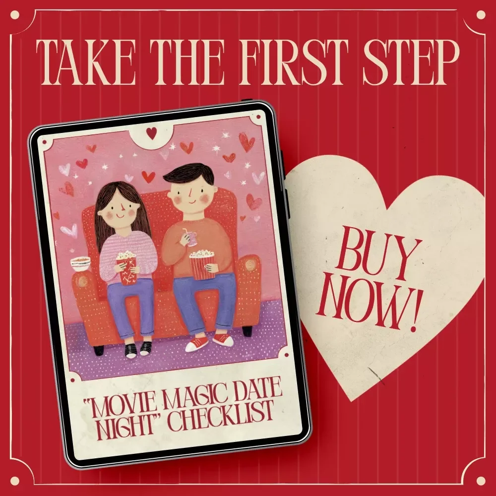 Movie Magic Date Night Checklist | Romantic Movie-Inspired Date Planner | how to plan a date based on your partner's favorite movie