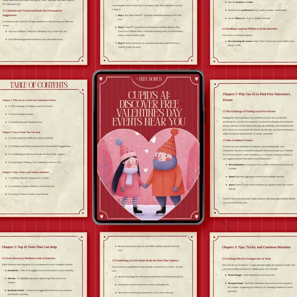 Cupid’s AI: Discover Free Valentine’s Day Events Near You – Smart Dating Guide Using an ai tool that finds free events happening near you on valentine's day