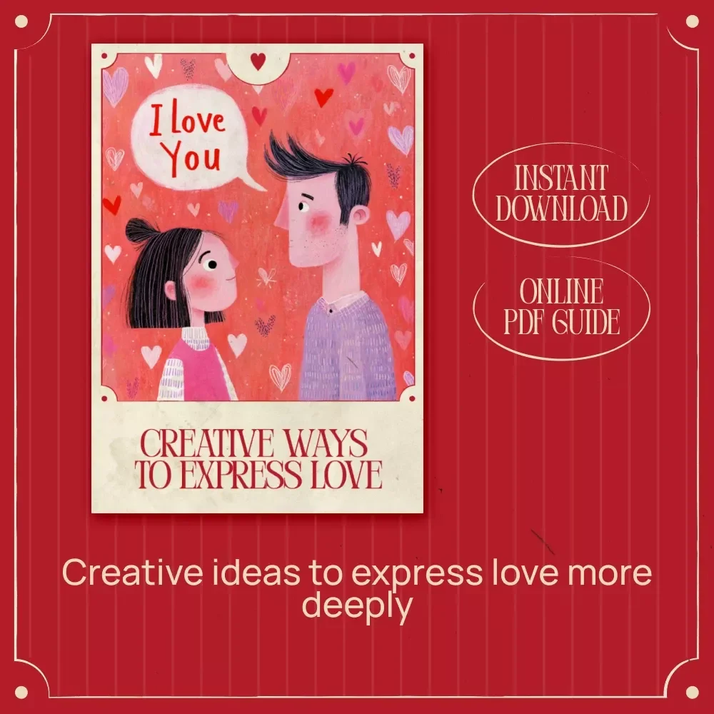 Creative Ways to Express Love – Digital Relationship Guide, Romantic Ideas eBook, Couples Communication & Connection Download