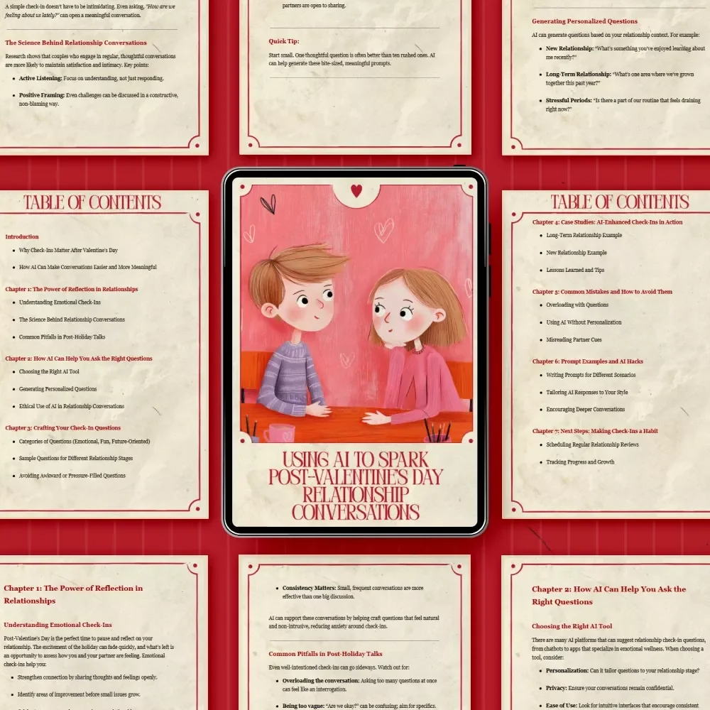 Using AI to Spark Post-Valentine’s Day Relationship Conversations | Smart Check-In Questions Ebook | AI to Suggest Post Valentine’s Day Relationship Check-In Questions