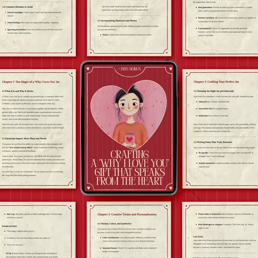 Crafting a ‘Why I Love You’ Gift That Speaks From the Heart – Step-by-Step Guide for a Meaningful why i love you jar gift