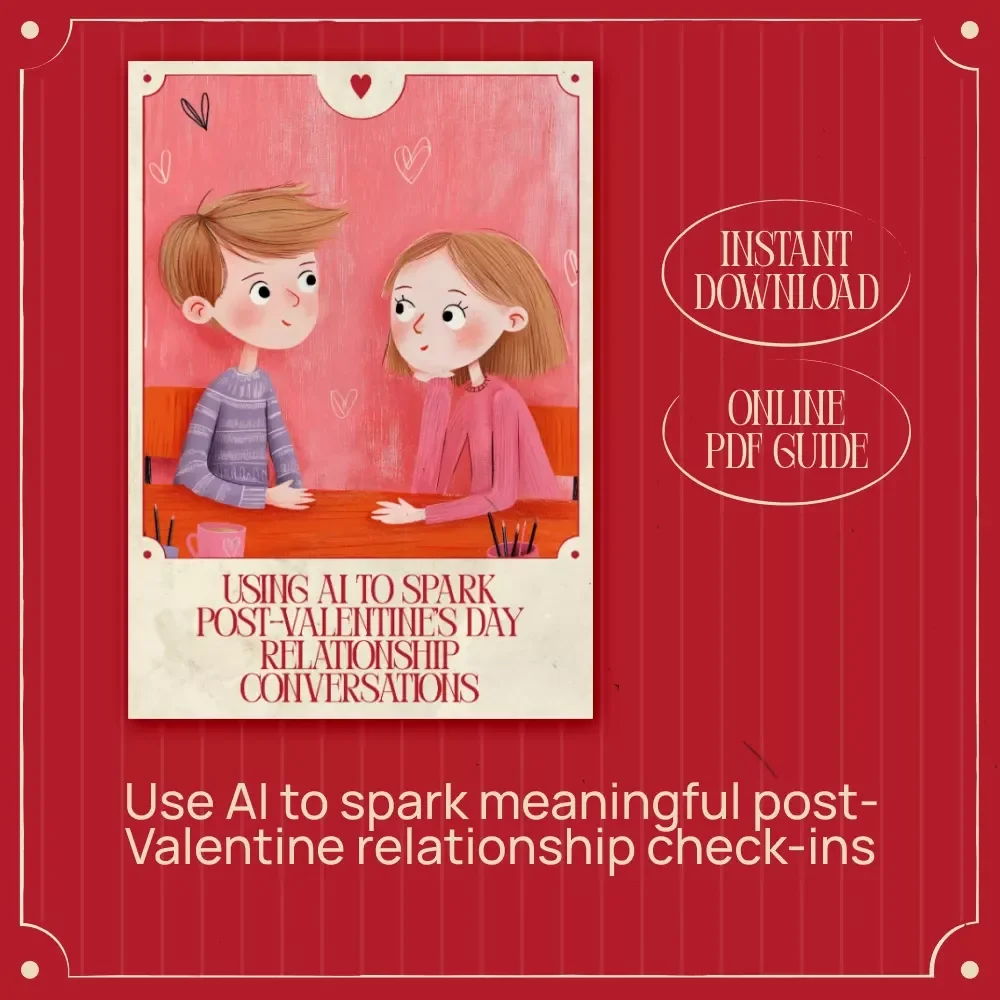 Using AI to Spark Post-Valentine’s Day Relationship Conversations | Smart Check-In Questions Ebook | AI to Suggest Post Valentine’s Day Relationship Check-In Questions
