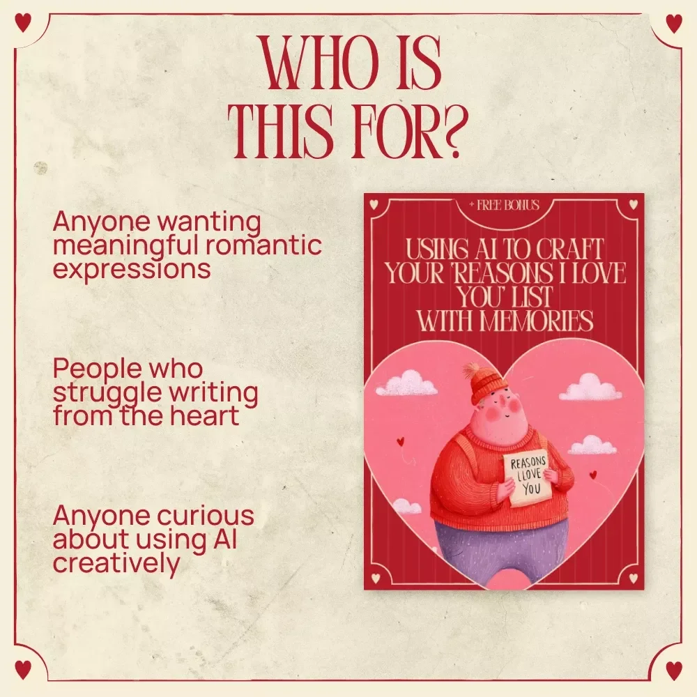 Using AI to Craft Your ‘Reasons I Love You’ List with Memories | Romantic Digital Guide for Personalized Love Notes