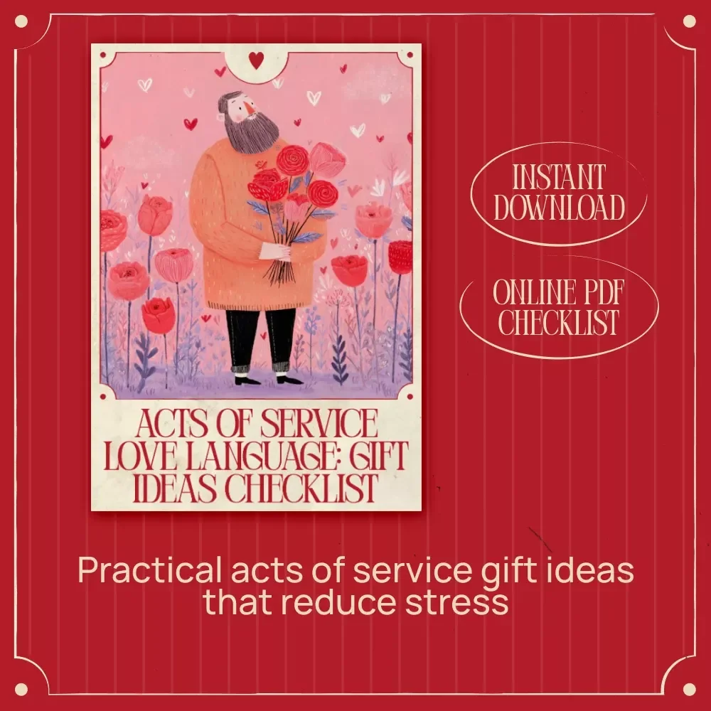 Acts of Service Love Language: Gift Ideas Checklist – Thoughtful Service-Based Gifts & Ideas | if their love language is acts of service gift ideas