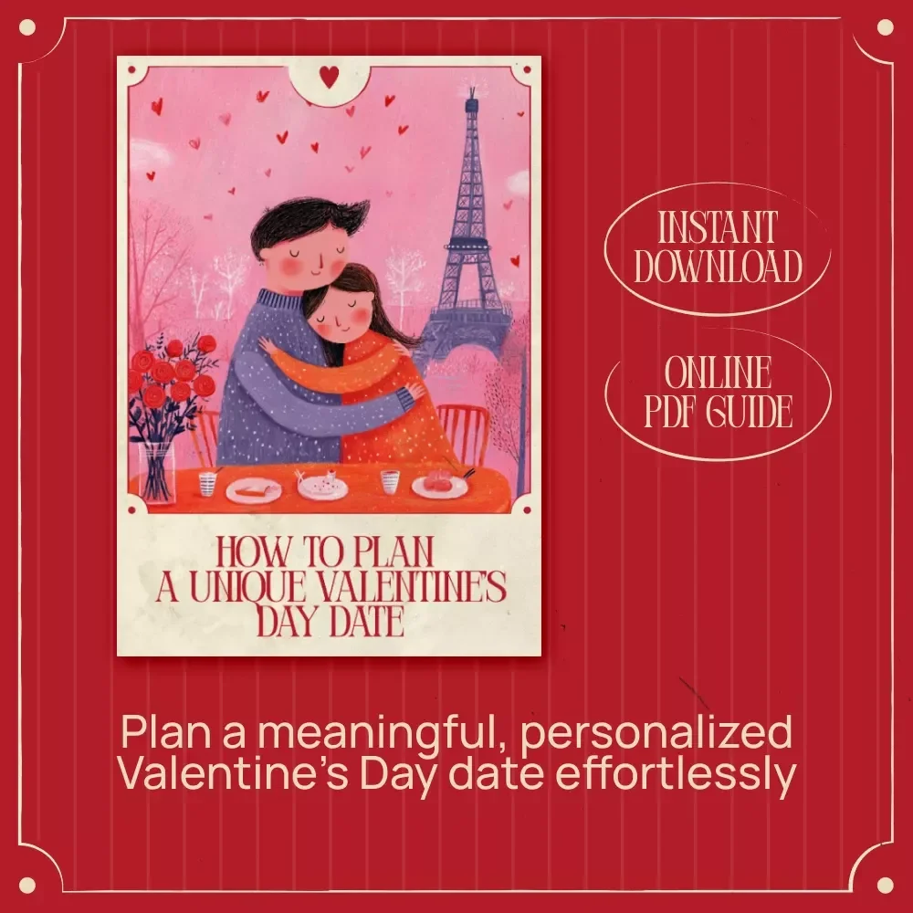 How to Plan a Unique Valentine’s Day Date – Romantic Date Planning Ebook, Creative Valentine’s Guide, Thoughtful & Memorable Experiences