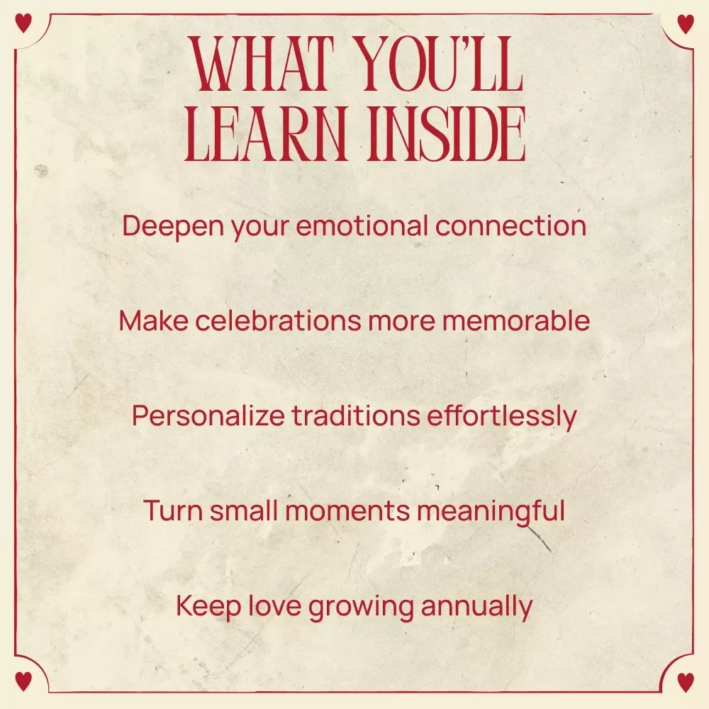 Meaningful Valentine’s Day Traditions to Start as a Couple: The Ultimate Guide to Valentine’s Day Traditions to Start as a Couple eBook
