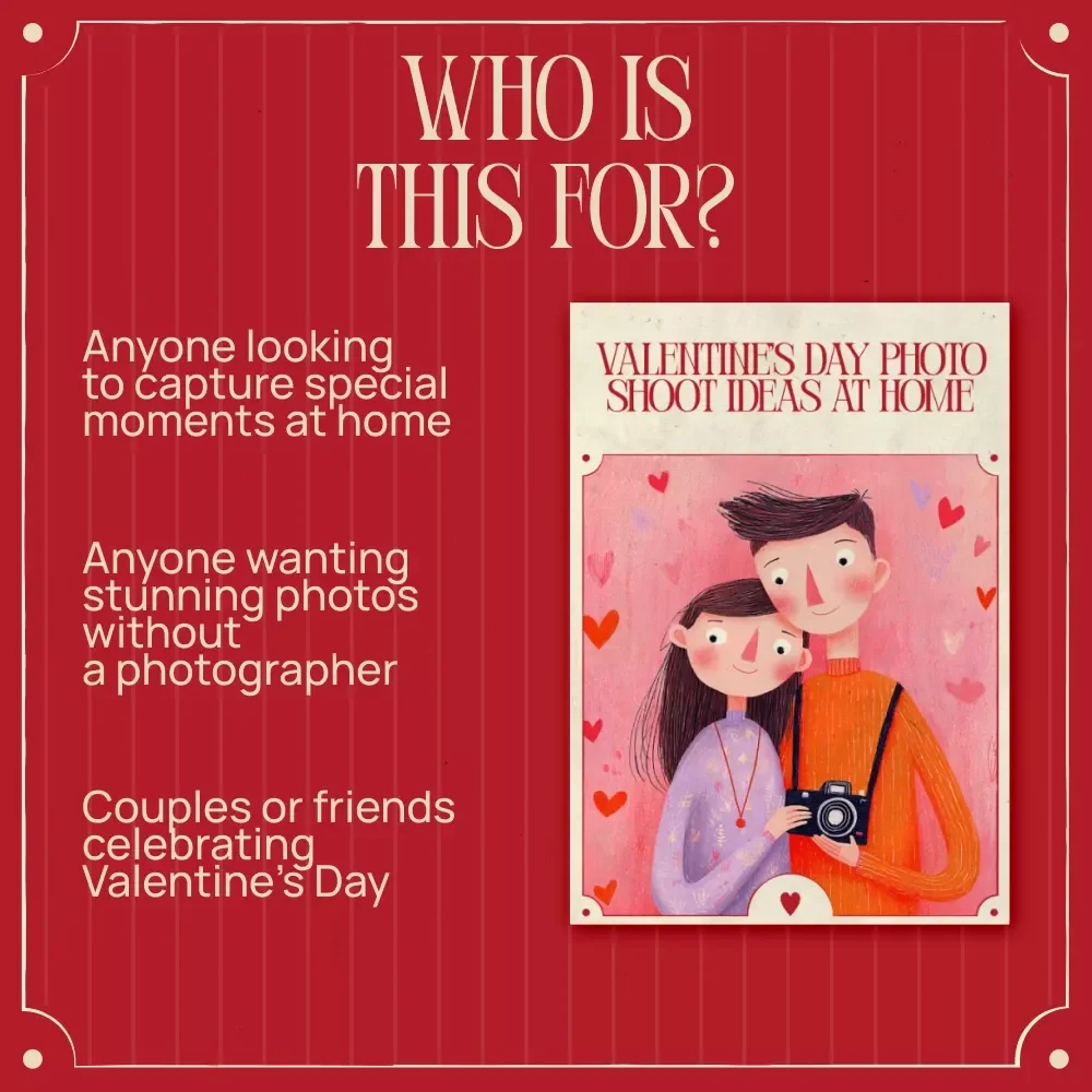 Valentine’s Day Photo Shoot Ideas at Home - Guide for Creative, Fun, & Romantic Photos