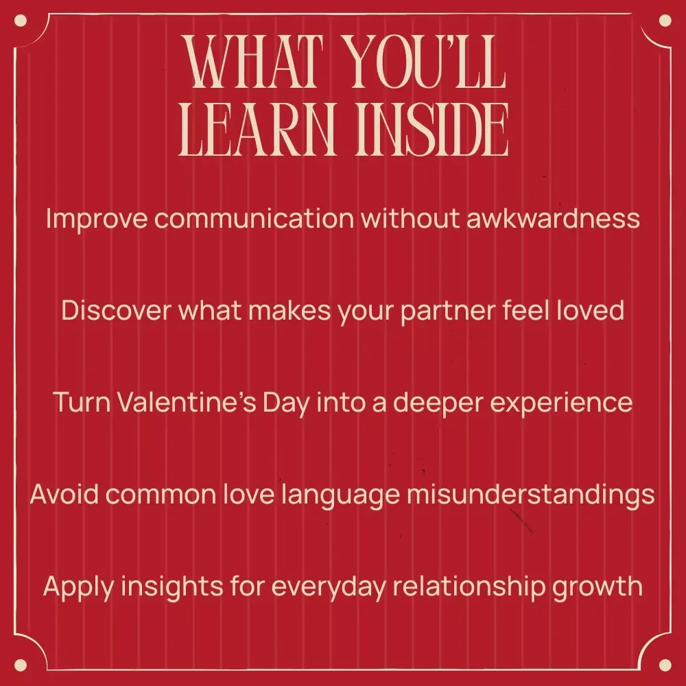 Love Languages Made Simple for Valentine’s Day – Digital Relationship Guide, Valentine’s Day Communication Guide, Love Language Quiz Workbook, Couples eBook Download