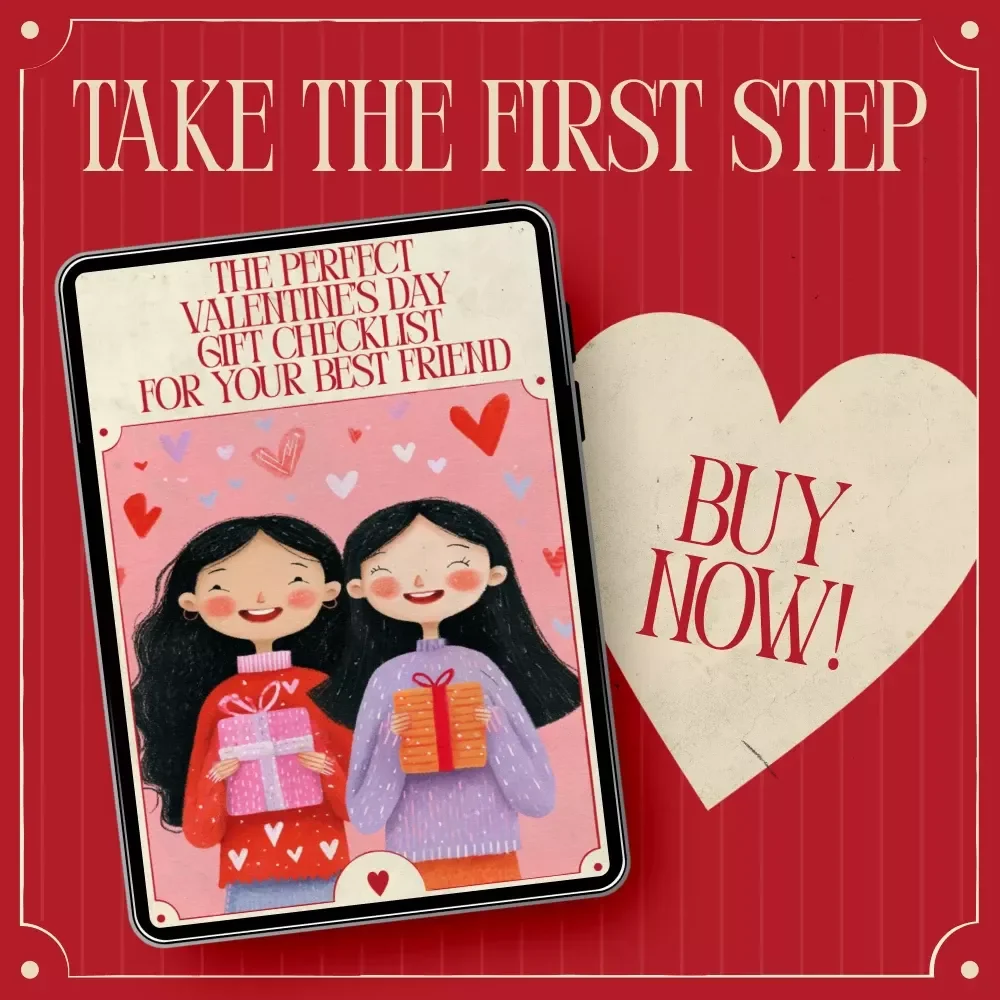 The Perfect Valentine’s Day Gift Checklist for Your Best Friend – Digital Download | Best Friend Gift Guide | Valentine’s Day Checklist Printable