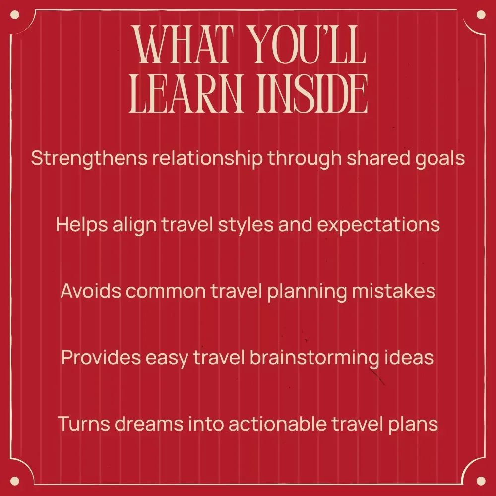 Planning Future Adventures Together This Valentine’s Day | Couples Travel Planning Guide, Romantic Goal-Setting eBook, Relationship Connection Digital Download