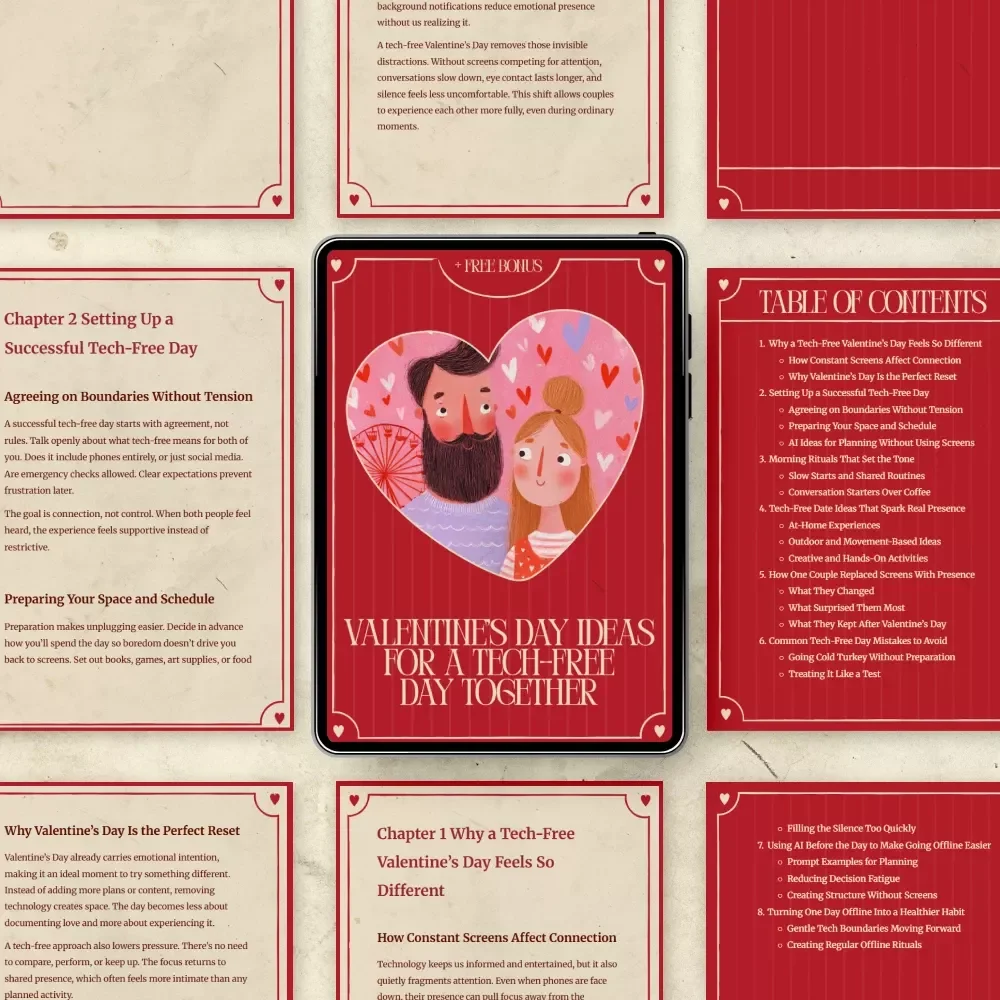 Valentine’s Day Ideas for a Tech-Free Day Together: A Guide for Creating Meaningful Moments