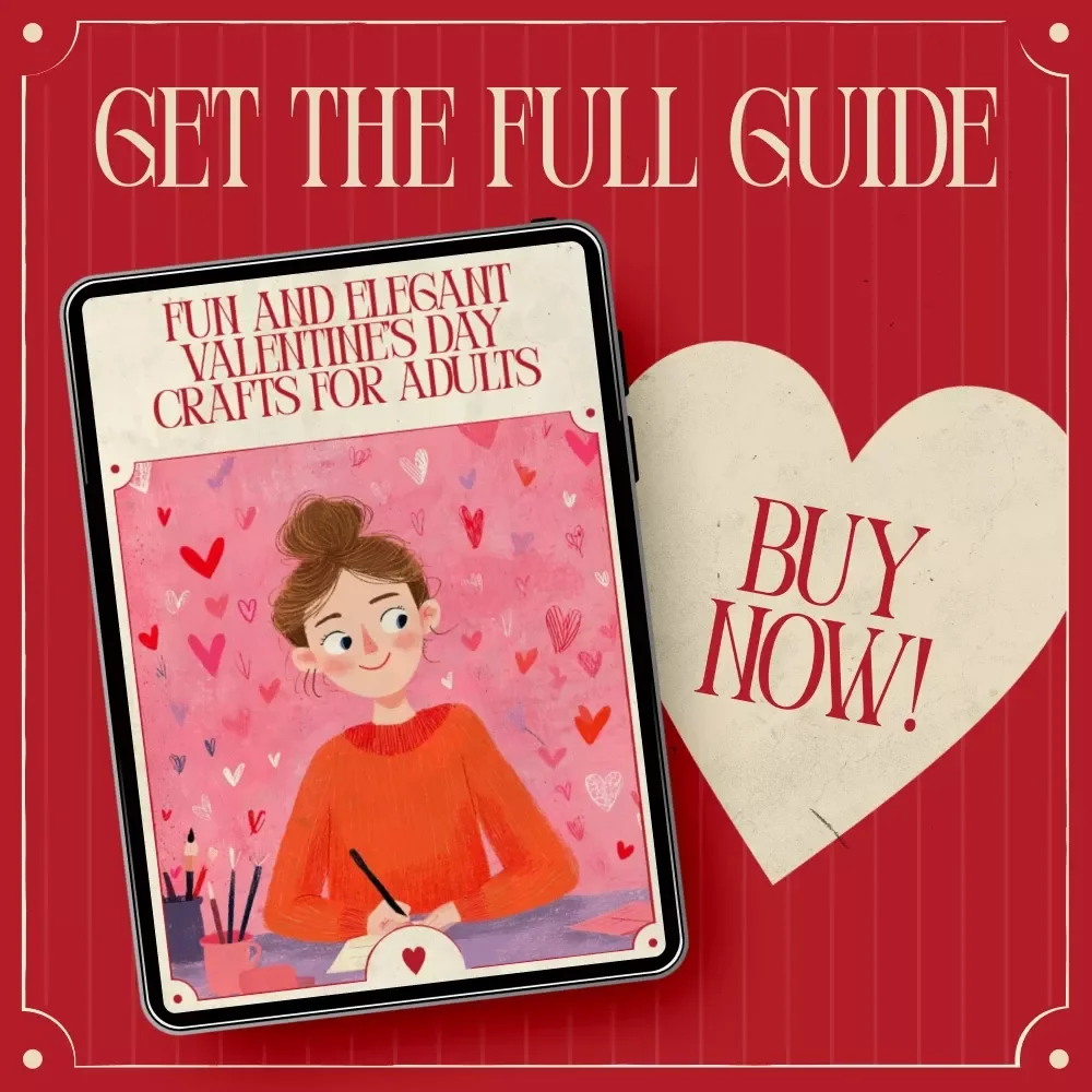 Fun and Elegant Valentine’s Day Crafts for Adults: Creative DIY Ideas, Paper Crafts, Home Décor & Wearable Projects for Valentine's Day Crafts for Adults