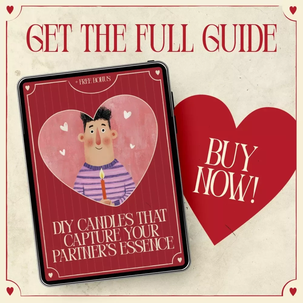 DIY Candles That Capture Your Partner’s Essence | Romantic DIY Candle Ebook | diy candle with scents that remind you of your partner gift Guide