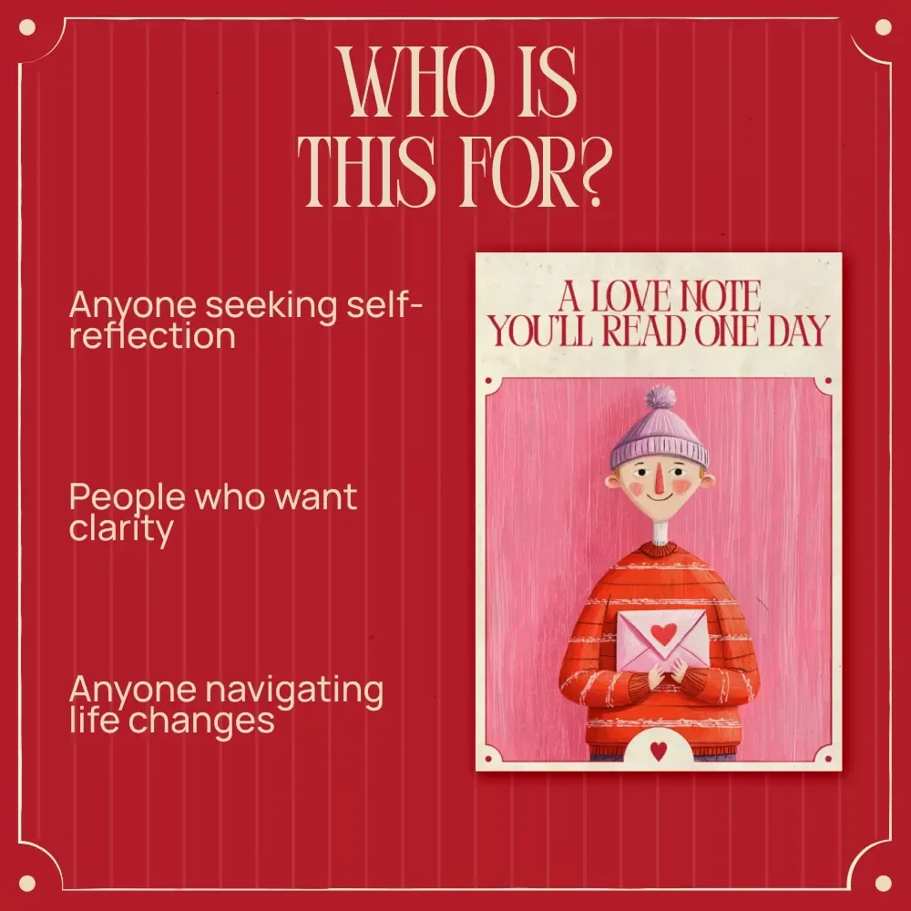 A Love Note You’ll Read One Day – A Guided Valentine’s Day Letters to Future Self Reflection Journal & Writing Prompts Download